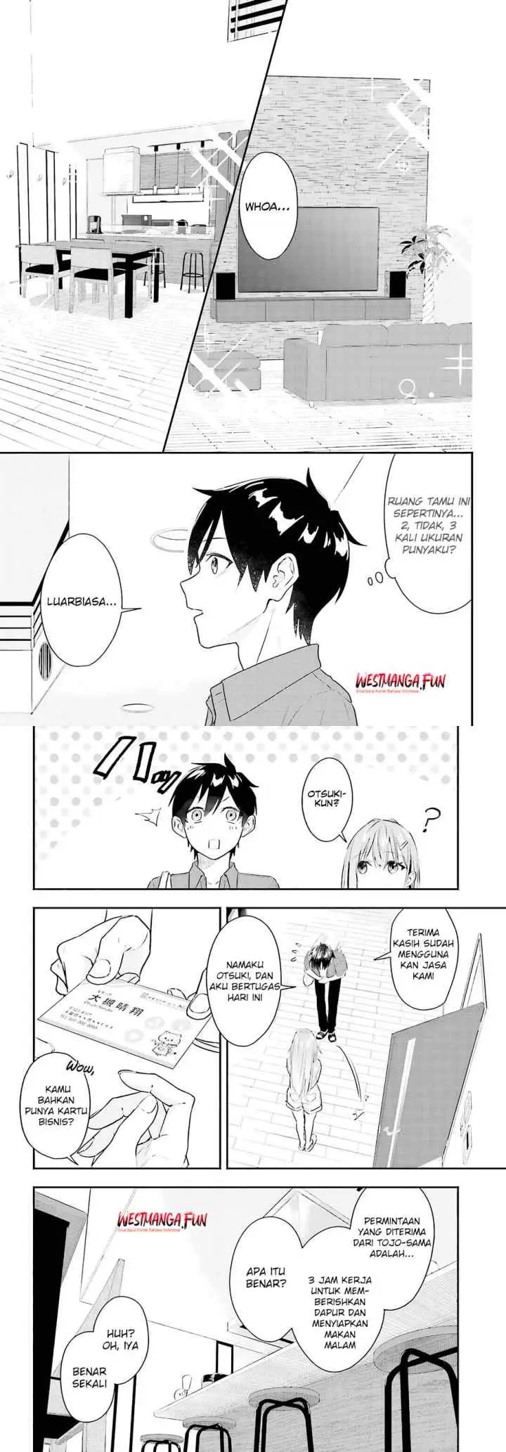 Kajidaikou no Arbeit wo Hajimetara Gakuen Ichi no Bishoujo no Kazoku ni Kiniirarechaimashita chapter 1 halaman 14