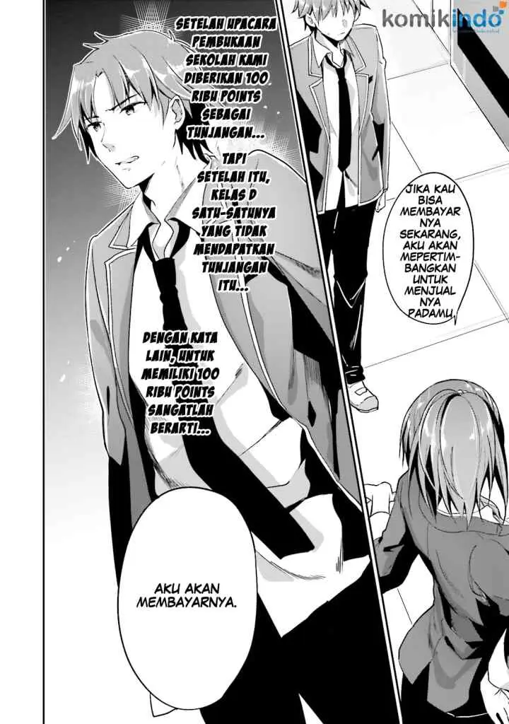 Youkoso Jitsuryoku Shijou Shugi no Kyoushitsu e chapter 8 halaman 12