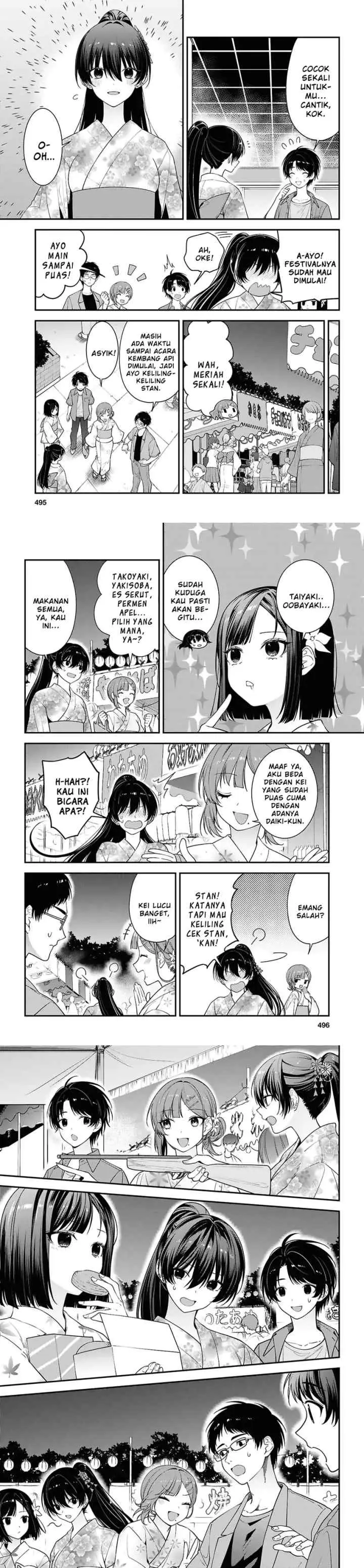 Tonari no Seki no Yankee Shimizu-san ga Kami o Kuroku Sometekita chapter 16 halaman 5
