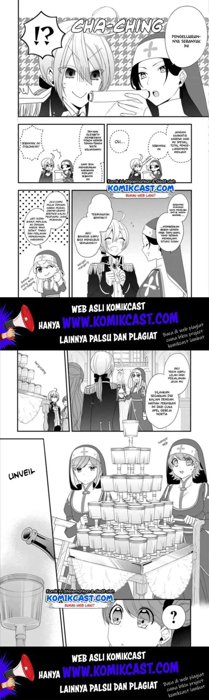 The Banished Villainess! Living the Leisurely Life of a Nun Making Revolutionary Church Food chapter 7 halaman 13