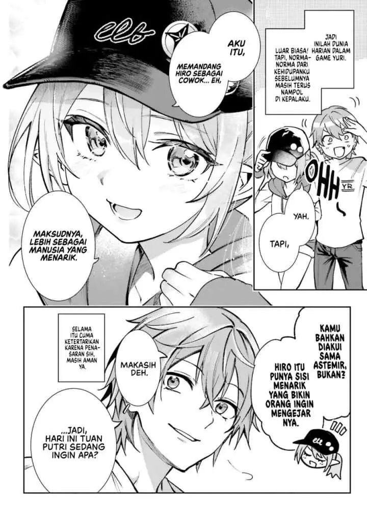 Danshi Kinsei Game Sekai de Ore ga Yarubeki Yuiitsu no Koto - Yuri no Ma ni Hasamaru Otoko to Shite Tensei shite shimaimashita chapter 7 halaman 7