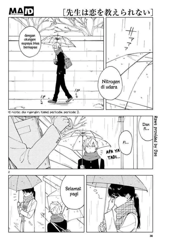 Sensei wa Koi wo Oshierarenai chapter 3 halaman 5