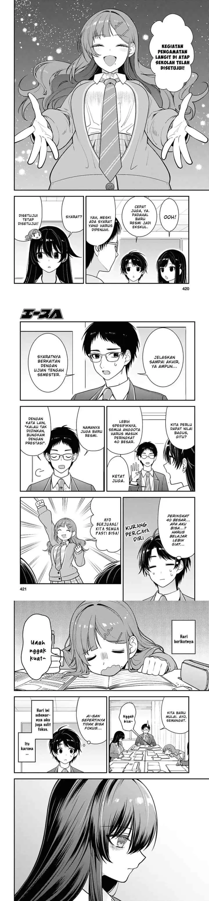 Tonari no Seki no Yankee Shimizu-san ga Kami o Kuroku Sometekita chapter 12 halaman 4