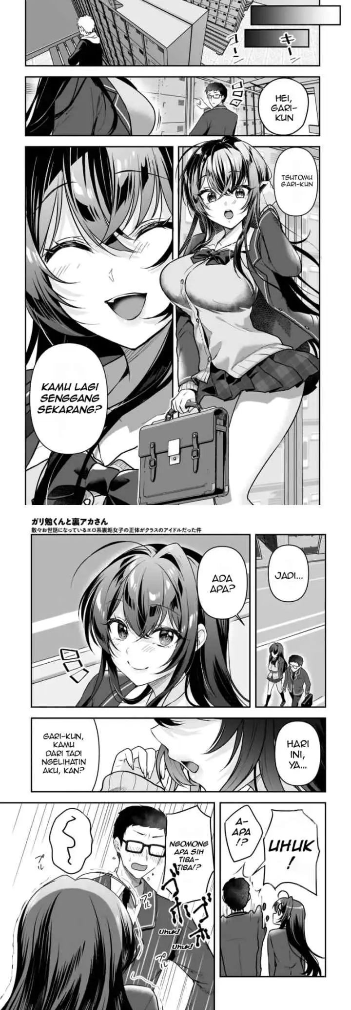Gari Tsutomu-kun to Uraaka-san - Sanzan Osewa ni Natteiru Ero-kei Uraaka Joshi no Shoutai ga Kurasu no Idol Datta Ken chapter 2 halaman 4