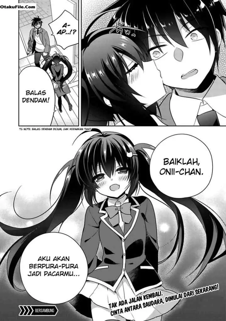Siscon Ani to Brocon Imouto ga Shoujiki ni Nattara chapter 1 halaman 20