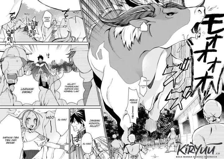 Saikyou no Madoshi. Hisa ni Ya wo Ukete Shimatta no de Inaka no Eihei ni Naru chapter 7.1 halaman 7