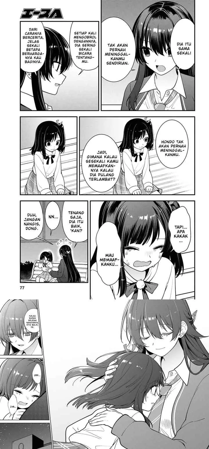 Tonari no Seki no Yankee Shimizu-san ga Kami o Kuroku Sometekita chapter 15 halaman 8
