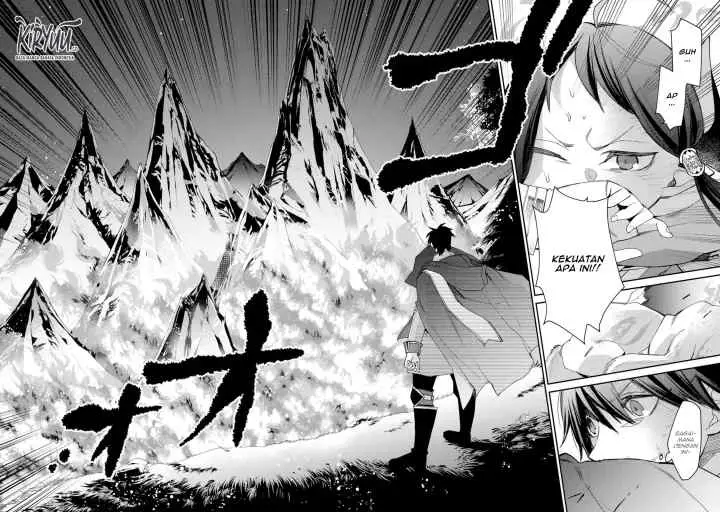 Saikyou no Madoshi. Hisa ni Ya wo Ukete Shimatta no de Inaka no Eihei ni Naru chapter 12.2 halaman 8