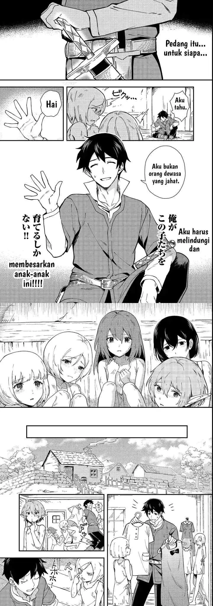 Hirotta Dorei-tachi ga Tabi datte Haya Juunen, Naze ka Ore ga Densetsu ni Natteita chapter 1 halaman 4