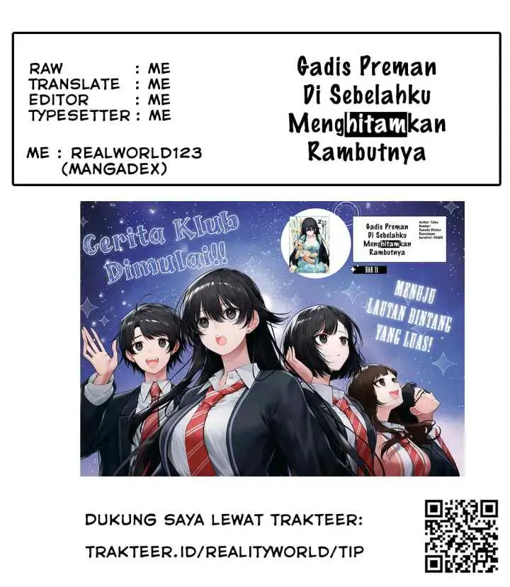 Tonari no Seki no Yankee Shimizu-san ga Kami o Kuroku Sometekita chapter 15 halaman 18