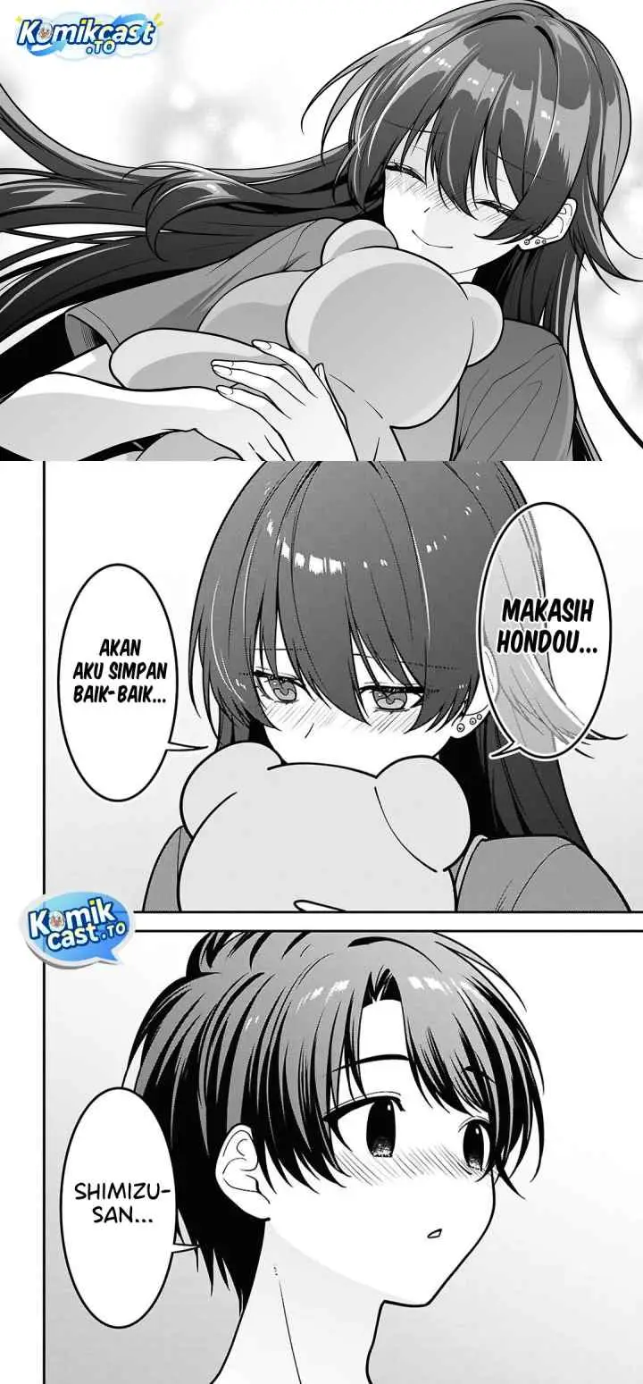 Tonari no Seki no Yankee Shimizu-san ga Kami o Kuroku Sometekita chapter 18 halaman 13