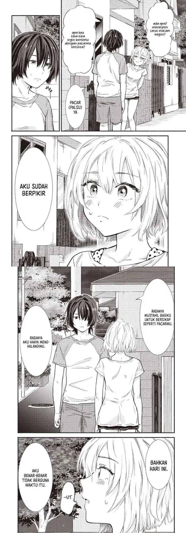 Nee, Mou Isso Tsukiacchau? Osananajimi no Bishoujo ni Tanomarete, Camo Kareshi Hajimemashita chapter 13 halaman 7