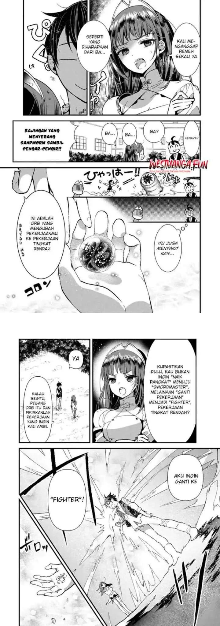 Ore, Yuusha janai desu kara. - VR Sekai no Chouten ni Kunrin Seshi Otoko. Tenseishi, Level 1 no Mushoku kara Restart suru chapter 4 halaman 6