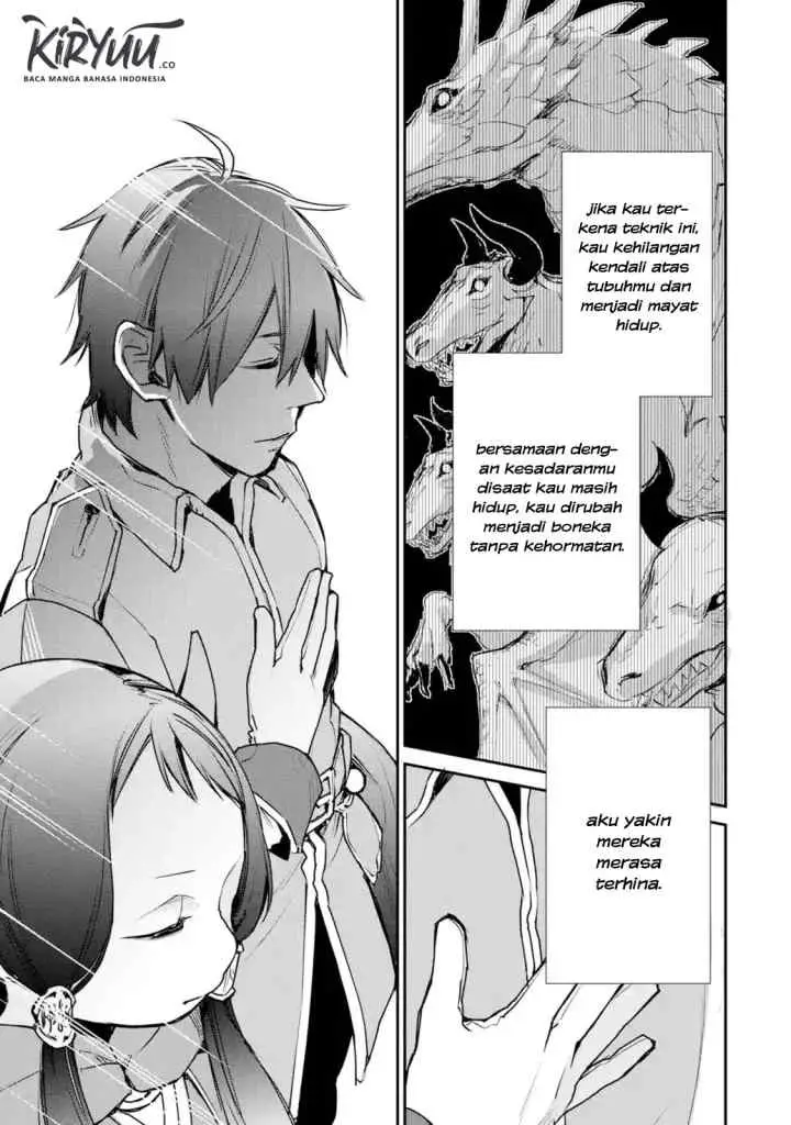 Saikyou no Madoshi. Hisa ni Ya wo Ukete Shimatta no de Inaka no Eihei ni Naru chapter 13.1 halaman 5