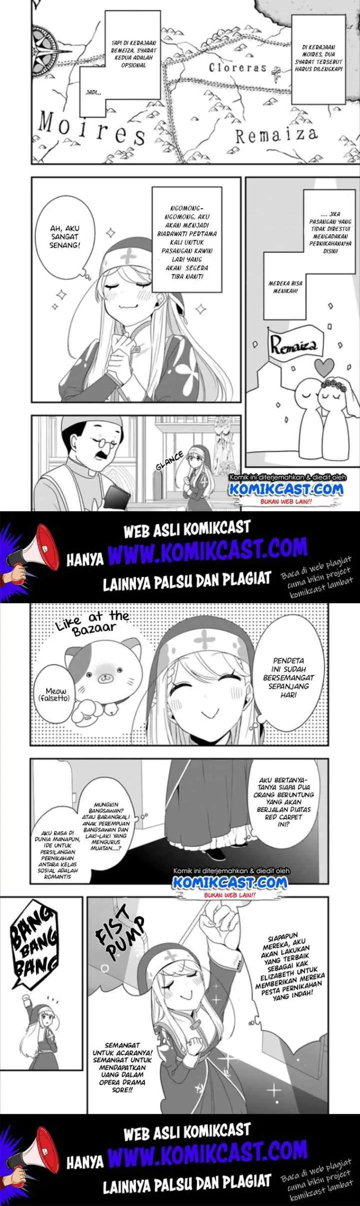 The Banished Villainess! Living the Leisurely Life of a Nun Making Revolutionary Church Food chapter 7 halaman 6