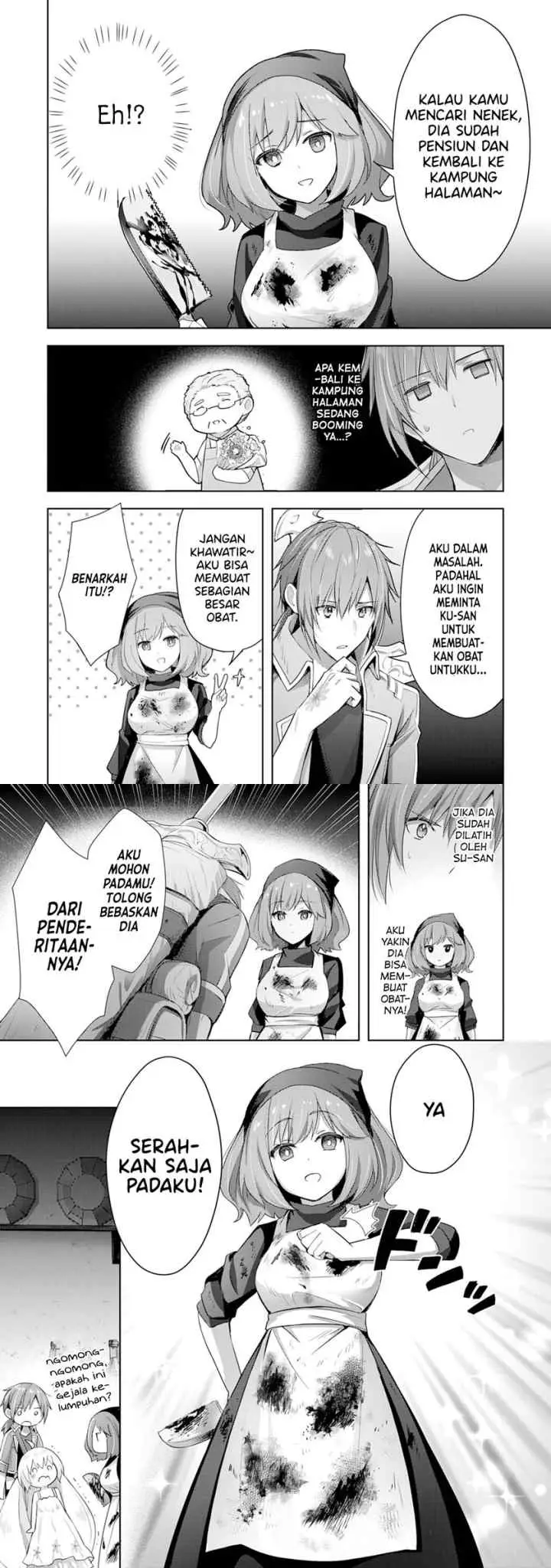 Uketsukejo ni Kokuhaku Shitakute Girudo ni Kayoitsumetara Eiyu ni Natteta chapter 7 halaman 9