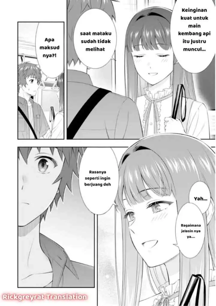 Toumei na Yoru ni Kakeru-kun to, Me ni Mienai Koi wo Shita chapter 4.1 halaman 6