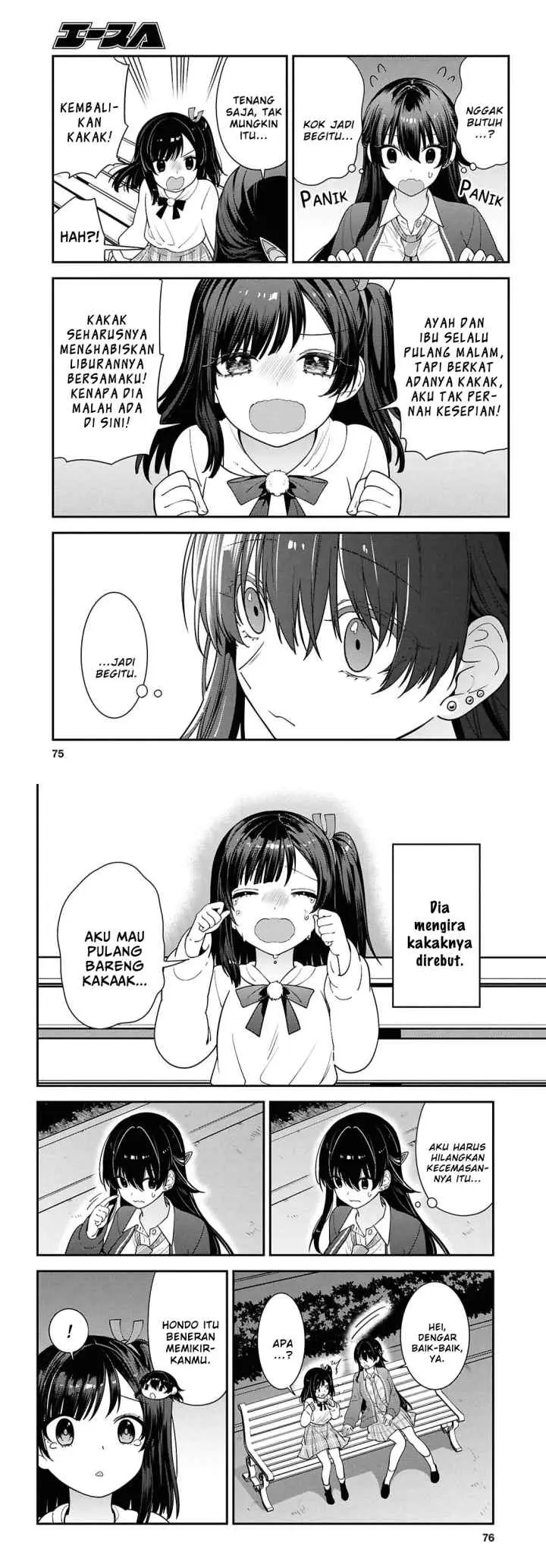 Tonari no Seki no Yankee Shimizu-san ga Kami o Kuroku Sometekita chapter 15 halaman 7