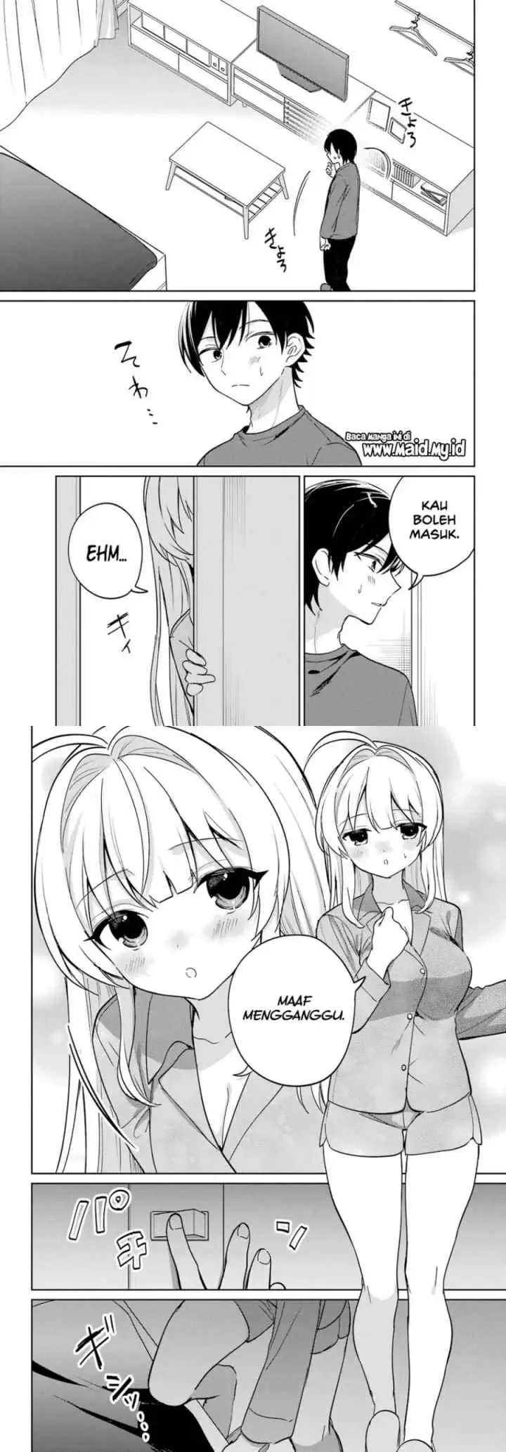 Remote Jugyou ni Nattara Class 1 no Bishoujo to Doukyo Suru Koto ni Natta chapter 19 halaman 6