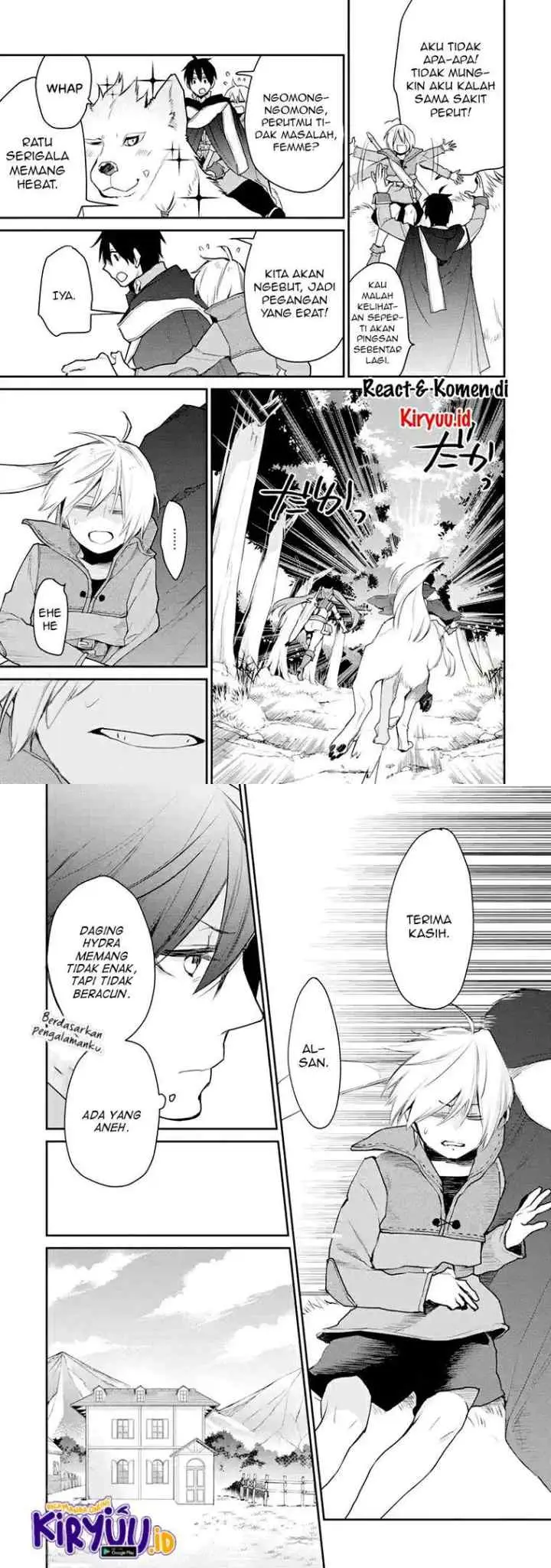 Saikyou no Madoshi. Hisa ni Ya wo Ukete Shimatta no de Inaka no Eihei ni Naru chapter 17.2 halaman 5