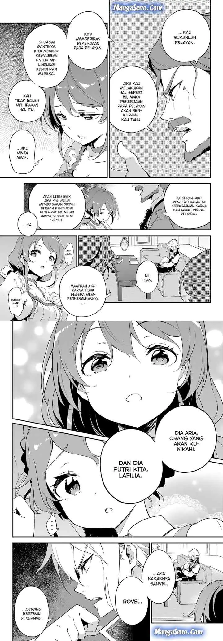 Chichi wa Eiyuu Haha wa Seirei Musume no Watashi wa Tenseisha chapter 11 halaman 8