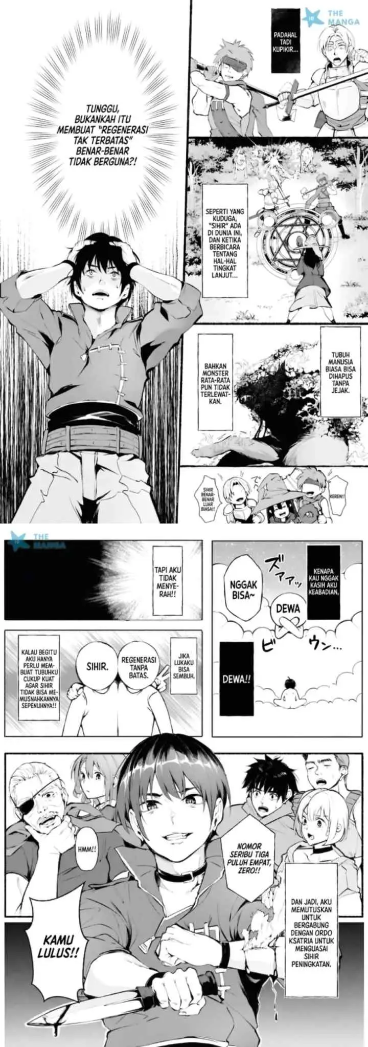 Ippan Heishi ga Tensei Tokuten ni -Mugen Saisei- wo Moratta Kekka, Amata no Bijo ni Nerawareta chapter 1 halaman 5