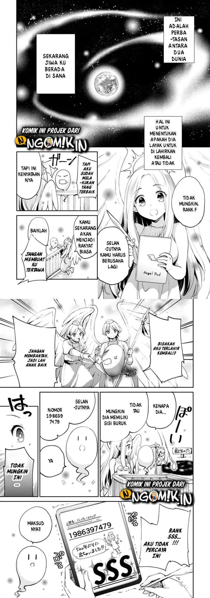 Zennin Ossan, Umarekawattara SSS Rank Jinsei ga Kakutei shita chapter 1 halaman 4