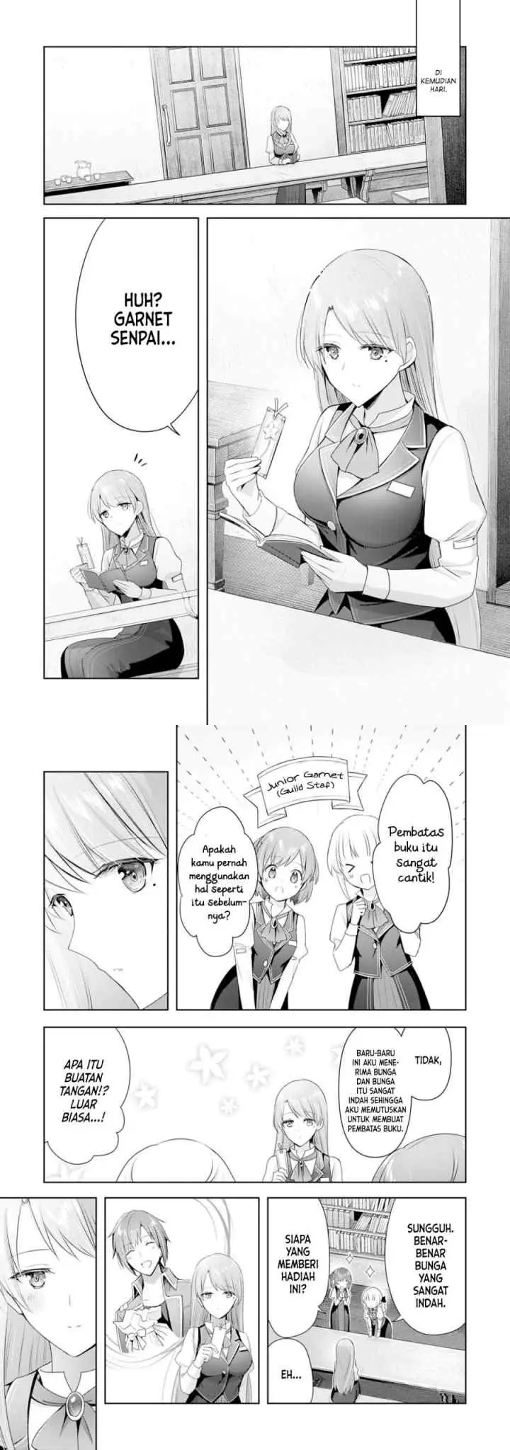 Uketsukejo ni Kokuhaku Shitakute Girudo ni Kayoitsumetara Eiyu ni Natteta chapter 4 halaman 14