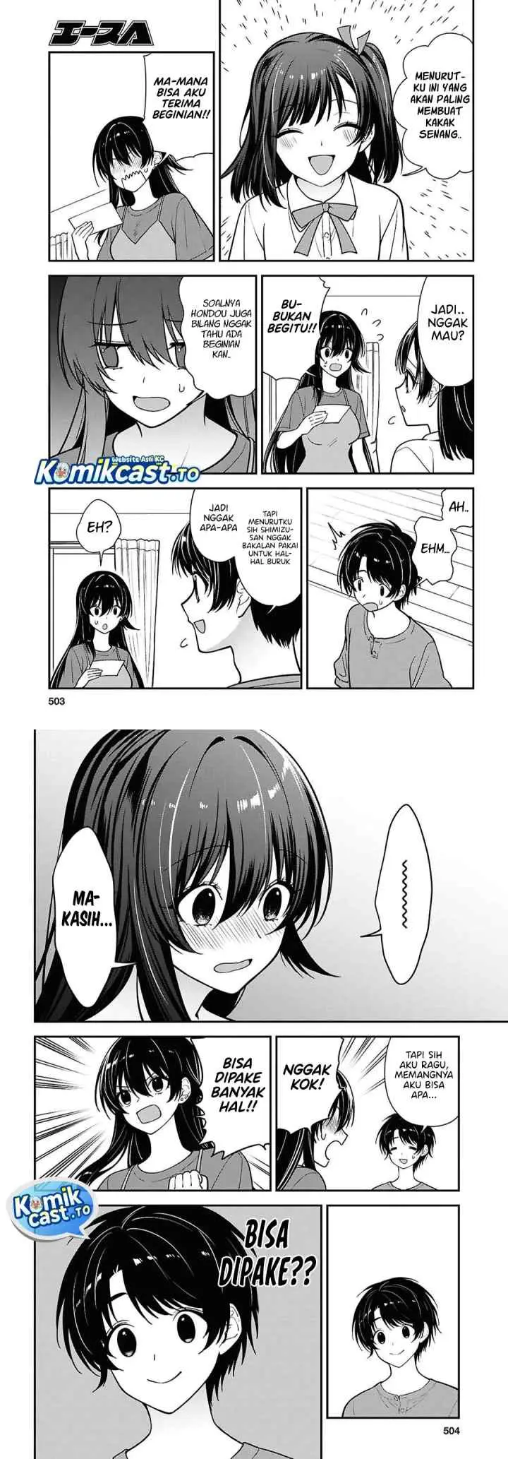 Tonari no Seki no Yankee Shimizu-san ga Kami o Kuroku Sometekita chapter 18 halaman 15