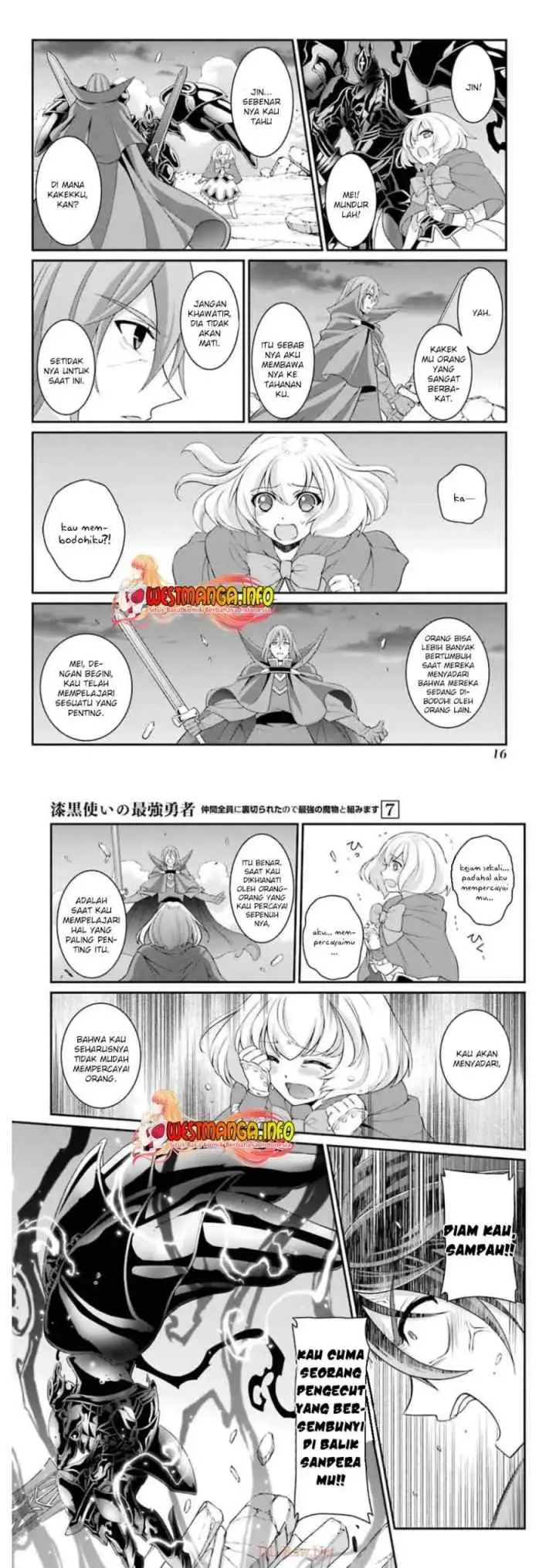 Shikkoku Tsukai no Saikyo Yusha Nakama Zen'in ni Uragira Retanode Saikyo no Mamono chapter 32 halaman 9