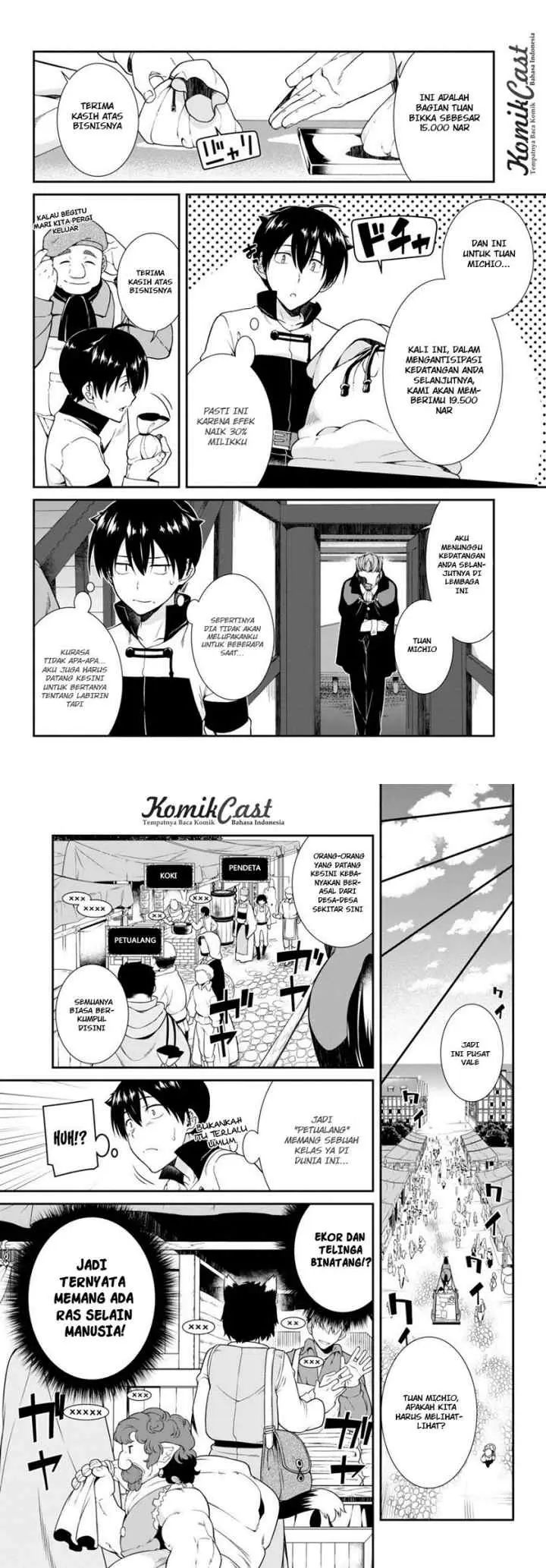 Isekai Meikyuu de Harem wo chapter 3.1 halaman 4