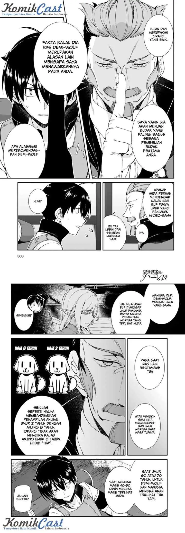 Isekai Meikyuu de Harem wo chapter 4.1 halaman 6