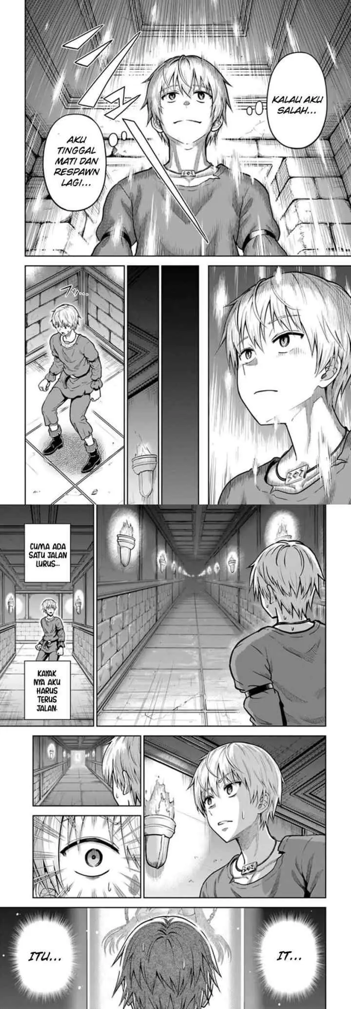 Dungeon ni Hisomu Yandere na Kanojo ni Ore wa Nando mo Korosareru chapter 4 halaman 4