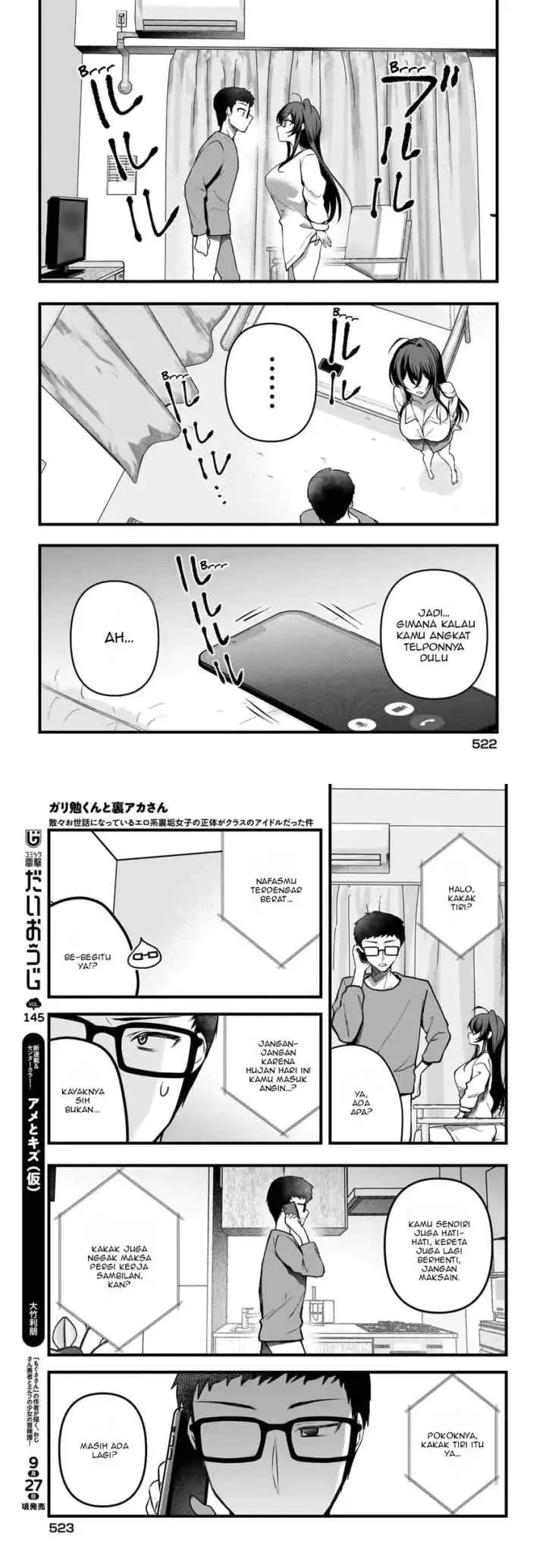 Gari Tsutomu-kun to Uraaka-san - Sanzan Osewa ni Natteiru Ero-kei Uraaka Joshi no Shoutai ga Kurasu no Idol Datta Ken chapter 10 halaman 9