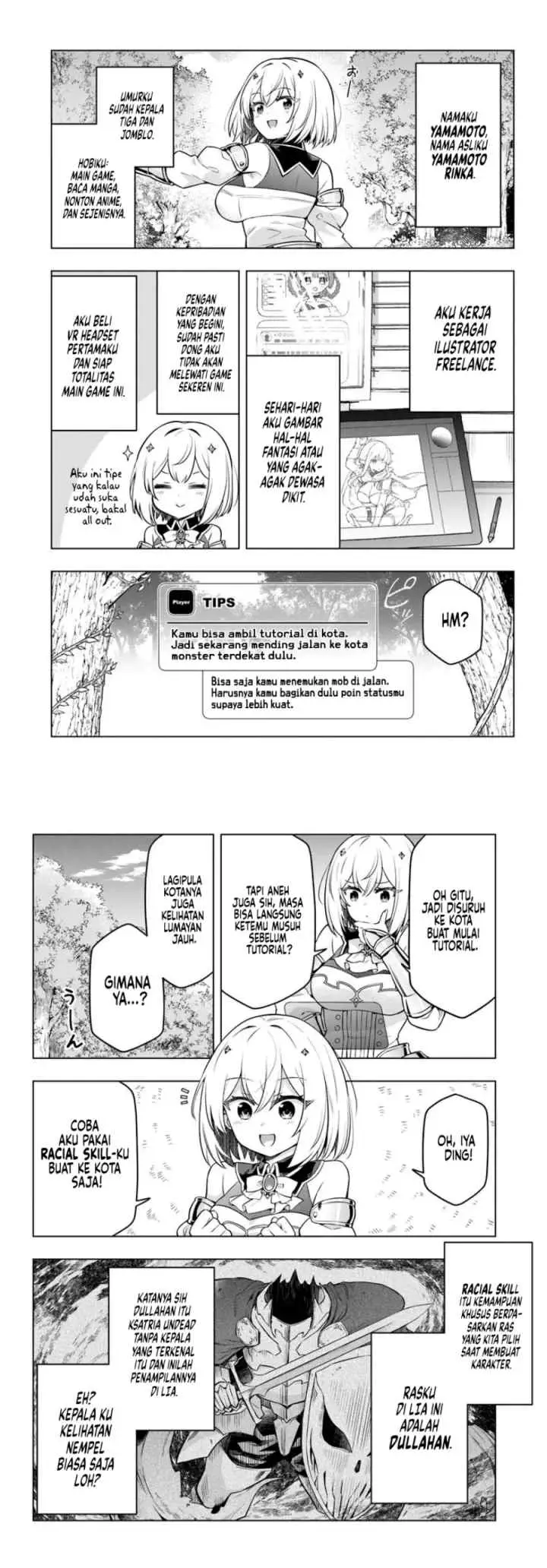 Desugemu ni Makikomareta Yamamoto-san, Kimama ni Gemu Baransu wo Hokai Saseru chapter 1 halaman 4