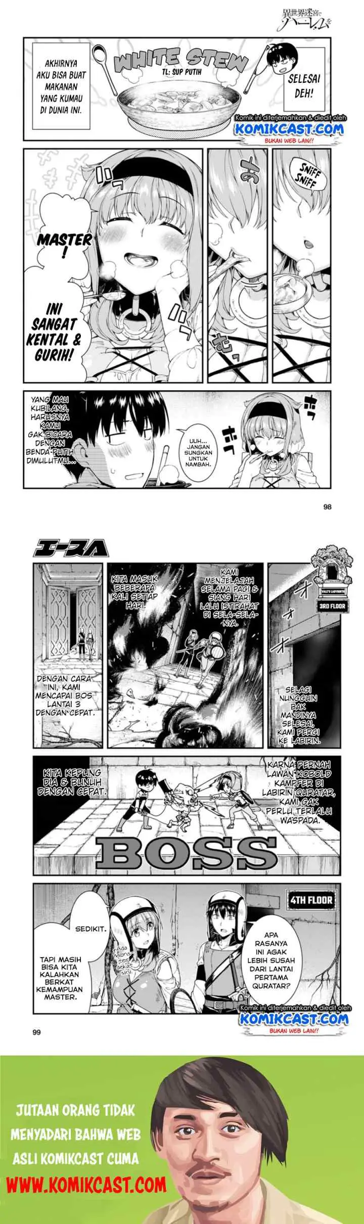 Isekai Meikyuu de Harem wo chapter 28 halaman 7