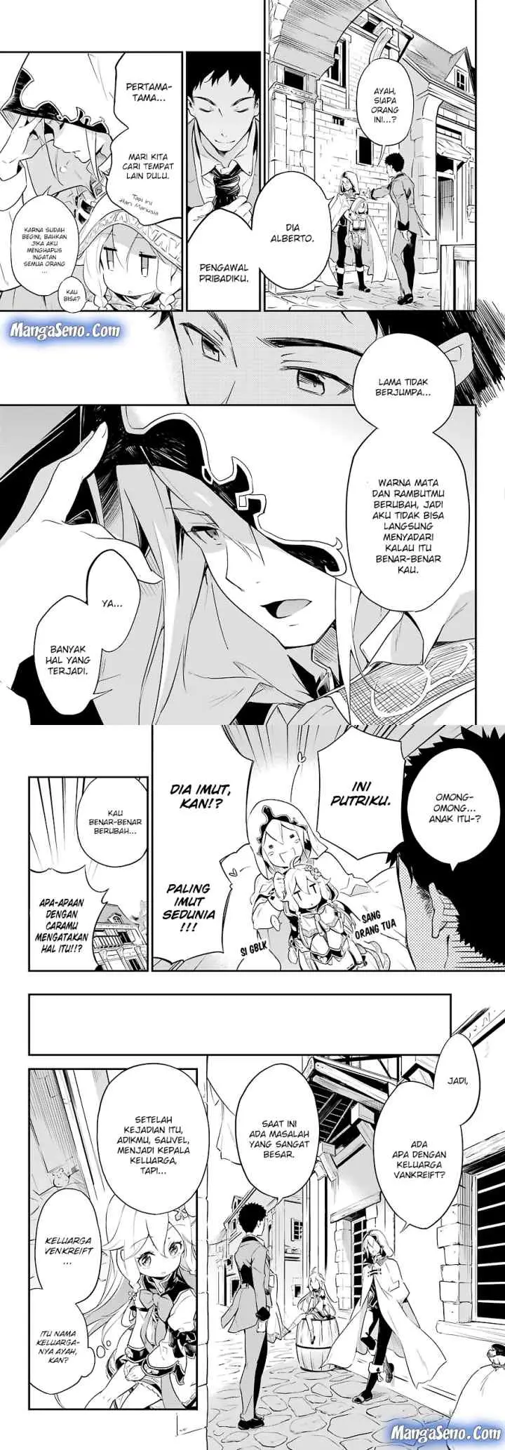 Chichi wa Eiyuu Haha wa Seirei Musume no Watashi wa Tenseisha chapter 1 halaman 8