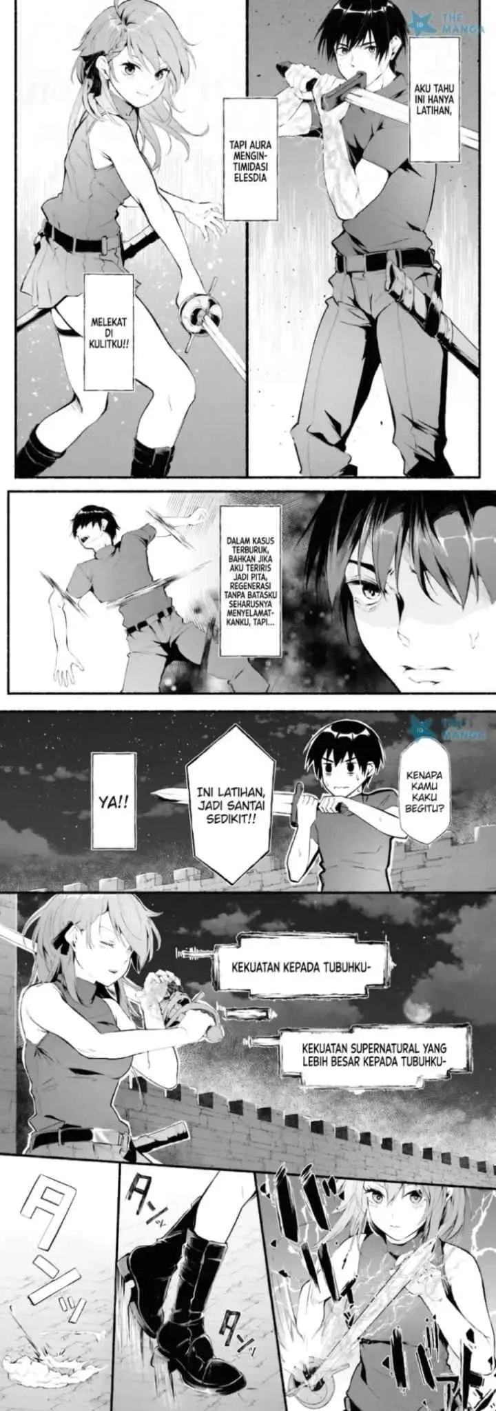 Ippan Heishi ga Tensei Tokuten ni -Mugen Saisei- wo Moratta Kekka, Amata no Bijo ni Nerawareta chapter 1 halaman 11