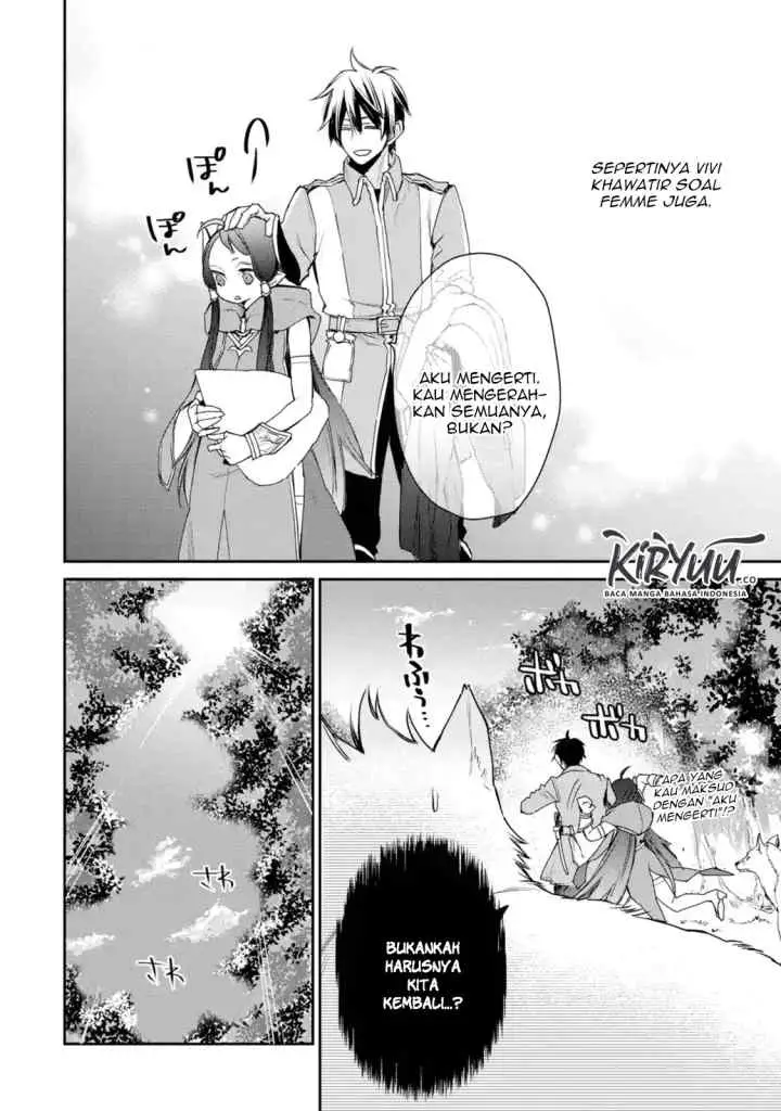 Saikyou no Madoshi. Hisa ni Ya wo Ukete Shimatta no de Inaka no Eihei ni Naru chapter 13.1 halaman 9