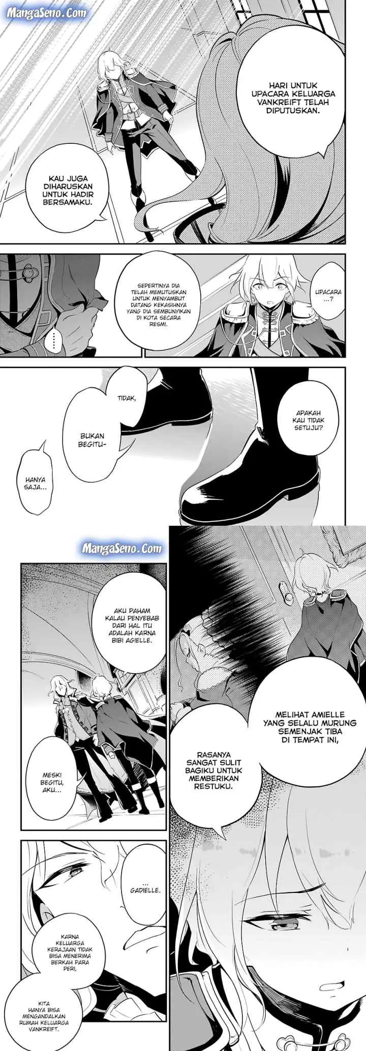 Chichi wa Eiyuu Haha wa Seirei Musume no Watashi wa Tenseisha chapter 11 halaman 4