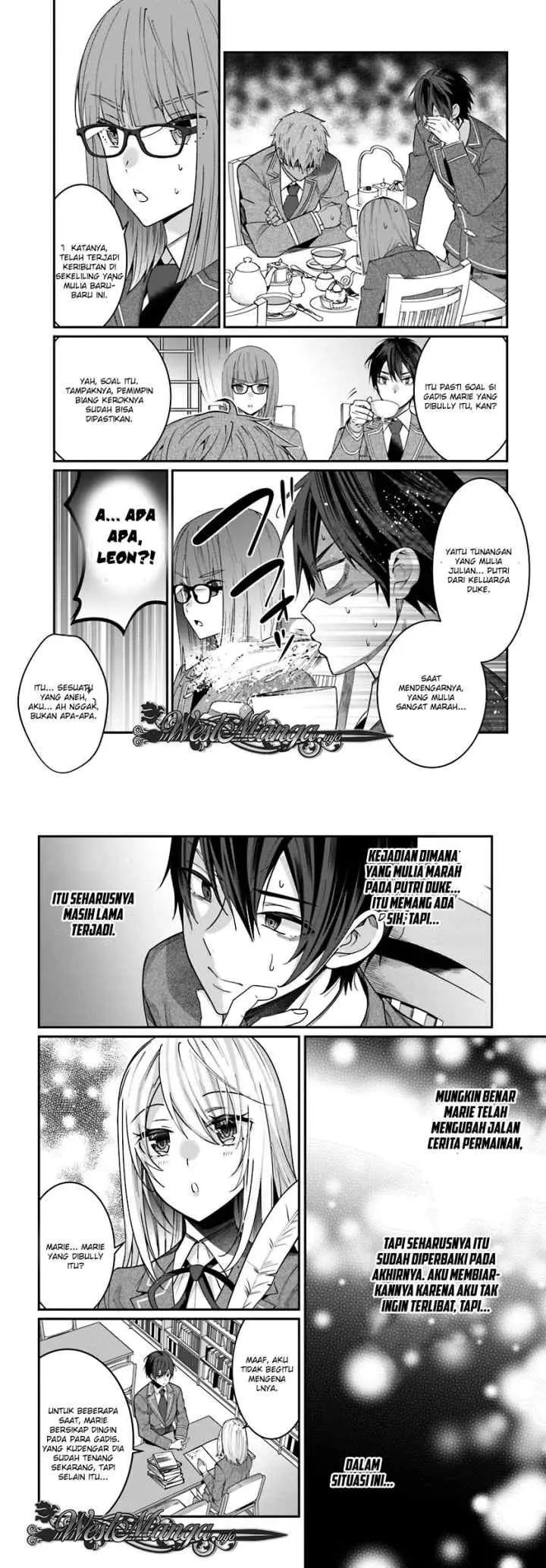 Otome Game Sekai wa Mob ni Kibishii Sekai Desu chapter 7.1 halaman 4