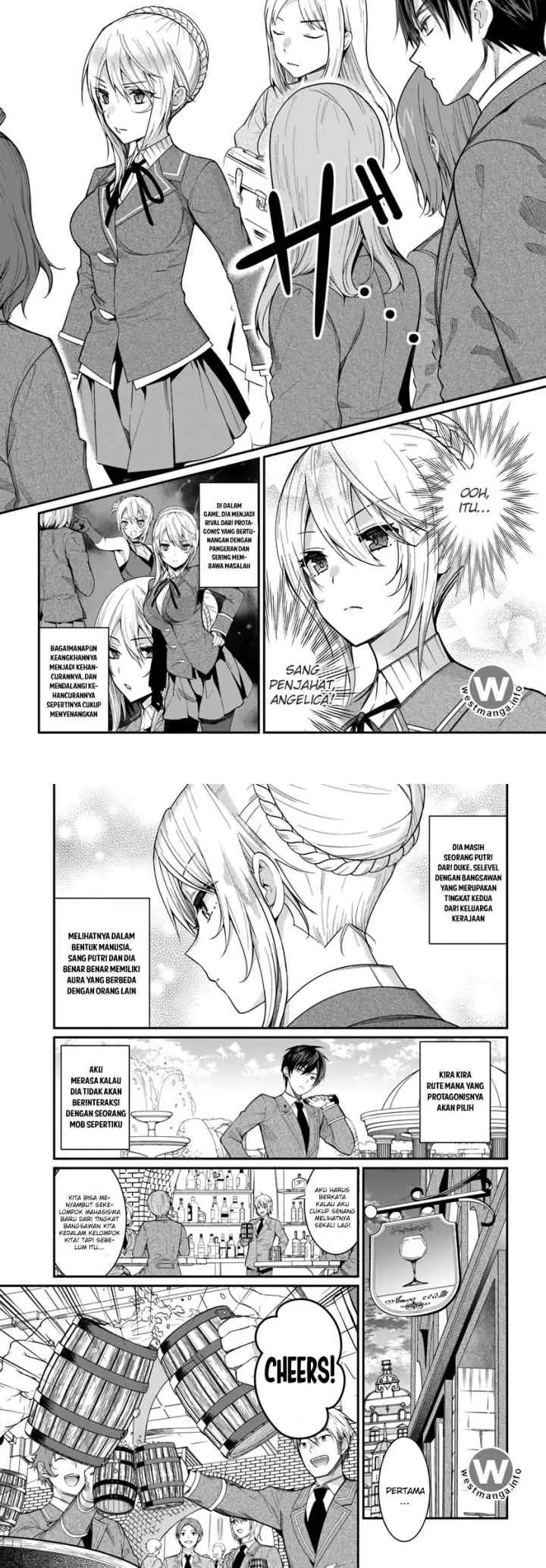 Otome Game Sekai wa Mob ni Kibishii Sekai Desu chapter 4 halaman 8