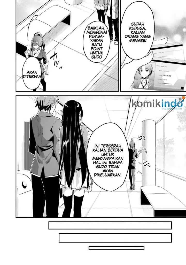 Youkoso Jitsuryoku Shijou Shugi no Kyoushitsu e chapter 8 halaman 14