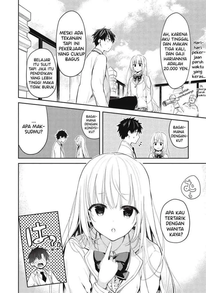 Saijo no Osewa ~Takane no Hana Darakena Meimon Kou de, Gakuin Ichi no Ojou-sama (Seikatsu Noryoku Kaimu) o Kagenagara Osewa suru Koto ni Narimashita~ chapter 4 halaman 9