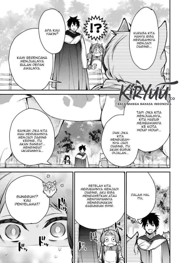 Saikyou no Madoshi. Hisa ni Ya wo Ukete Shimatta no de Inaka no Eihei ni Naru chapter 7.1 halaman 9
