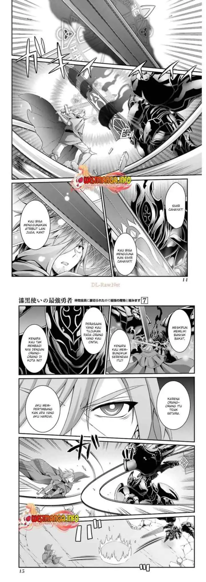 Shikkoku Tsukai no Saikyo Yusha Nakama Zen'in ni Uragira Retanode Saikyo no Mamono chapter 32 halaman 8