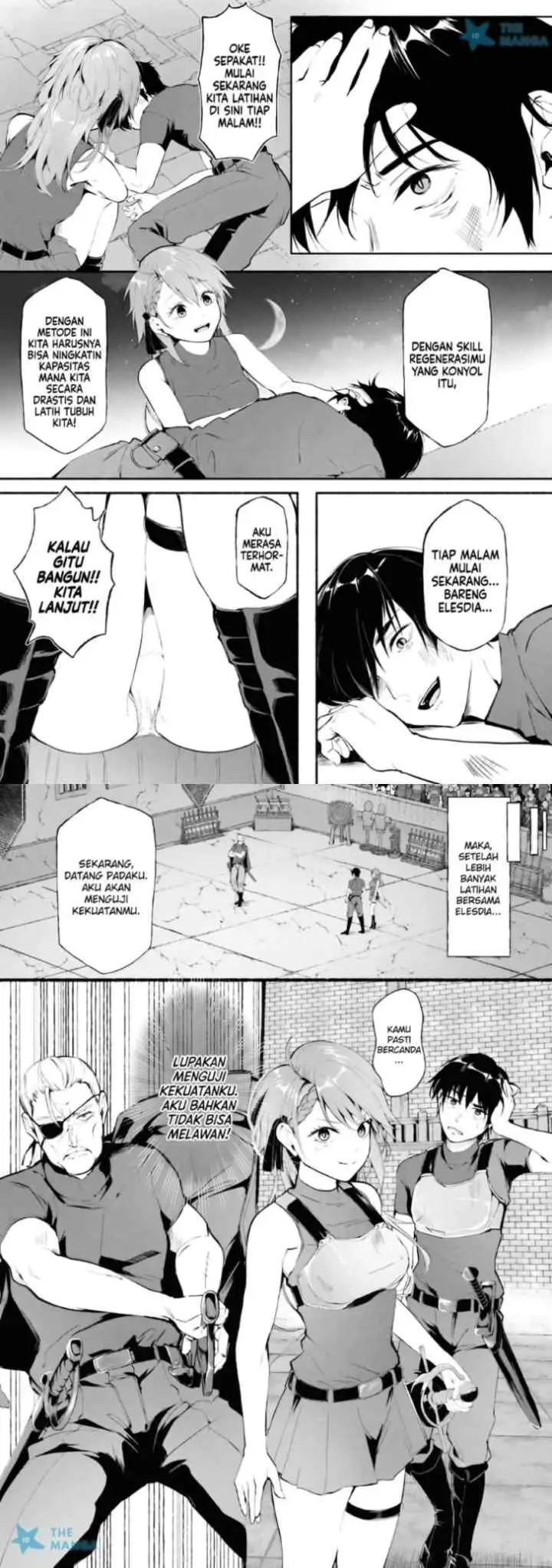 Ippan Heishi ga Tensei Tokuten ni -Mugen Saisei- wo Moratta Kekka, Amata no Bijo ni Nerawareta chapter 1 halaman 18
