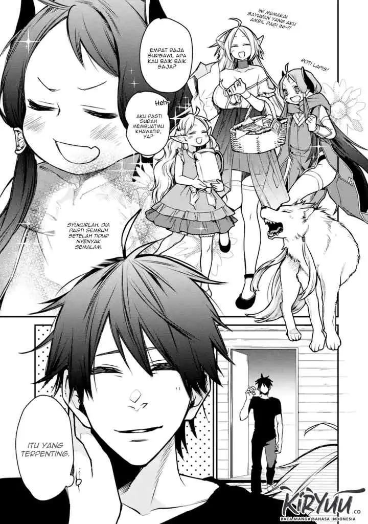 Saikyou no Madoshi. Hisa ni Ya wo Ukete Shimatta no de Inaka no Eihei ni Naru chapter 7.3 halaman 7