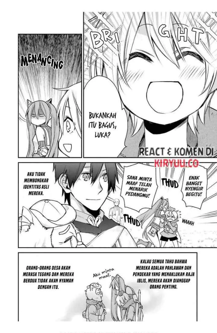 Saikyou no Madoshi. Hisa ni Ya wo Ukete Shimatta no de Inaka no Eihei ni Naru chapter 15.1 halaman 5