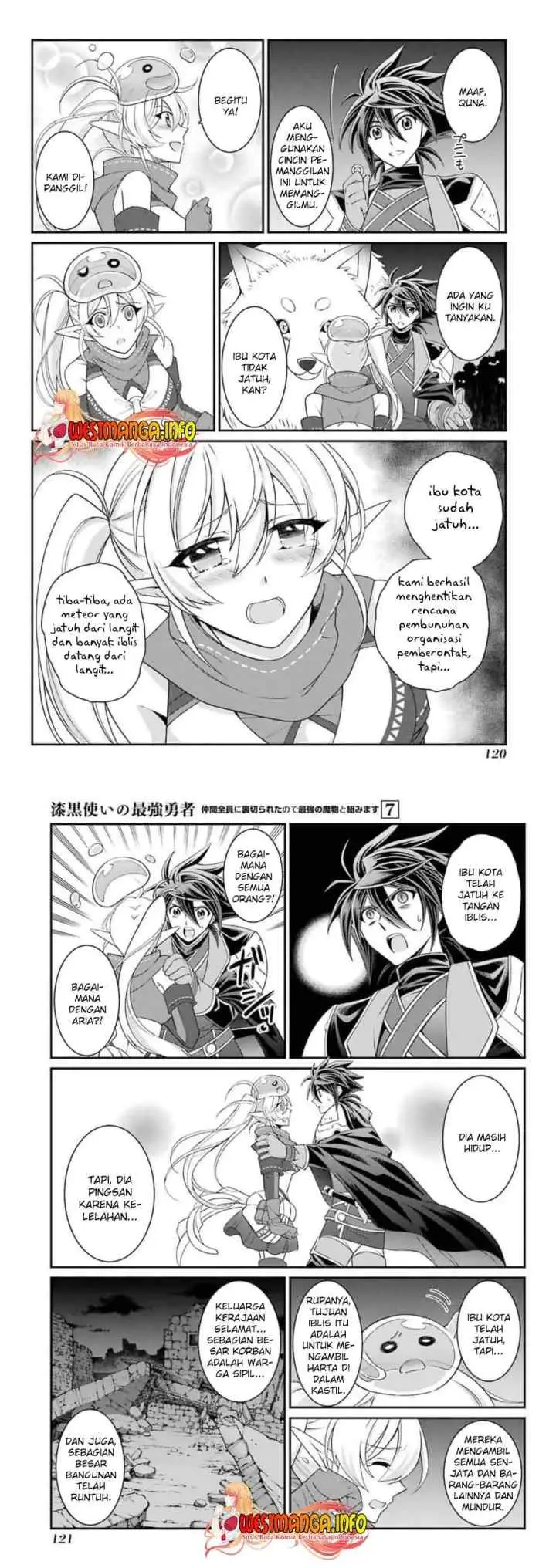 Shikkoku Tsukai no Saikyo Yusha Nakama Zen'in ni Uragira Retanode Saikyo no Mamono chapter 35 halaman 13